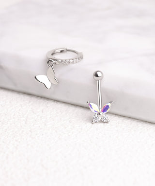 Sparkling Butterfly Drop - OumoJewelry