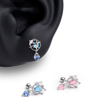 Planet Love Drop Stud - OumoJewelry