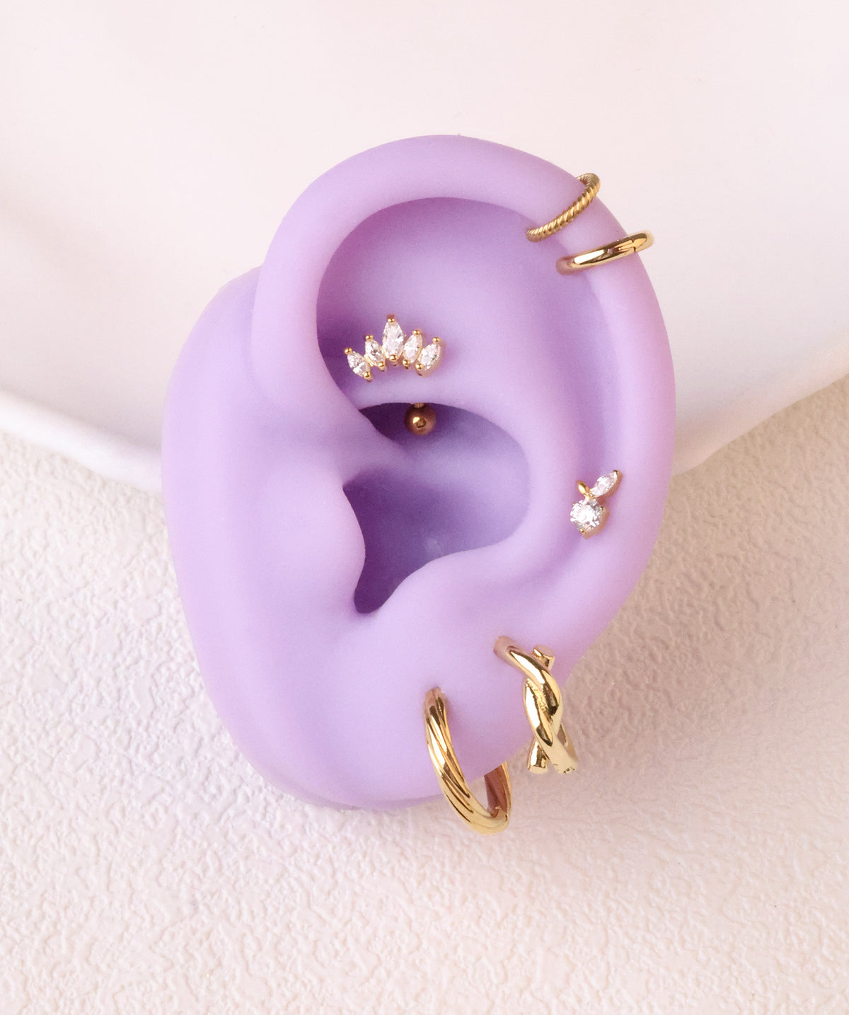 Classic Twist Hoop Earrings - Stainless Steel - Oumo Jewelry