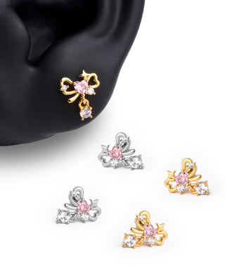Sweet Love Bow Drop - OumoJewelry