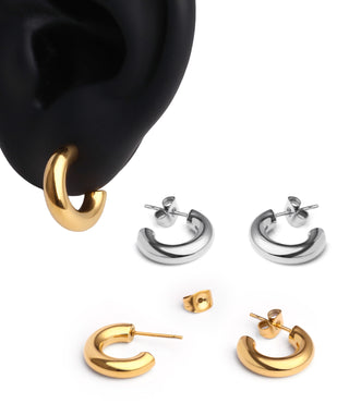 Bold Huggie Earrings - OumoJewelry