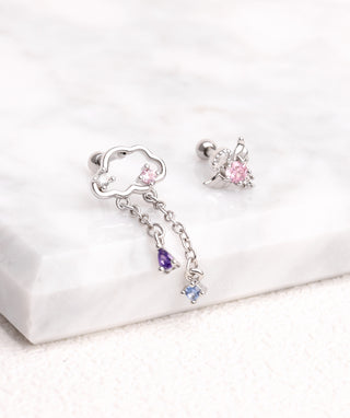 Delicate Cloud Chain Drop - OumoJewelry