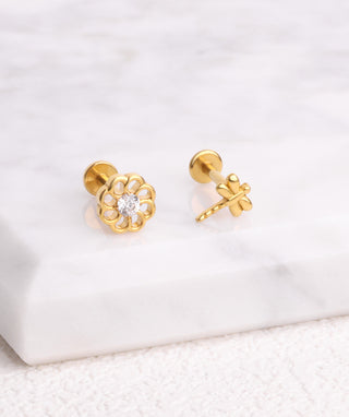 Dragonfly Flatback Stud - OumoJewelry