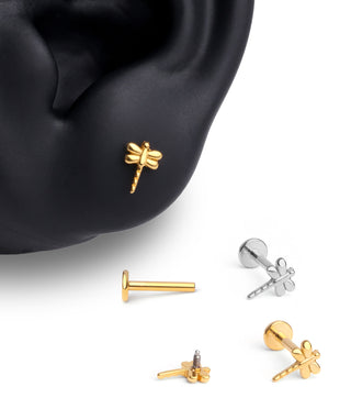 Dragonfly Flatback Stud - OumoJewelry