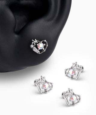 Beautiful Flower Love Stud - OumoJewelry