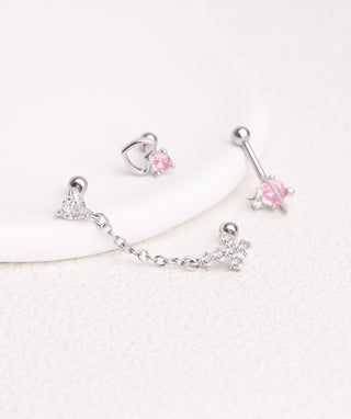 Charming Hollow Heart Stud - OumoJewelry