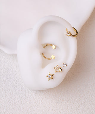 Star Hoop - OumoJewelry