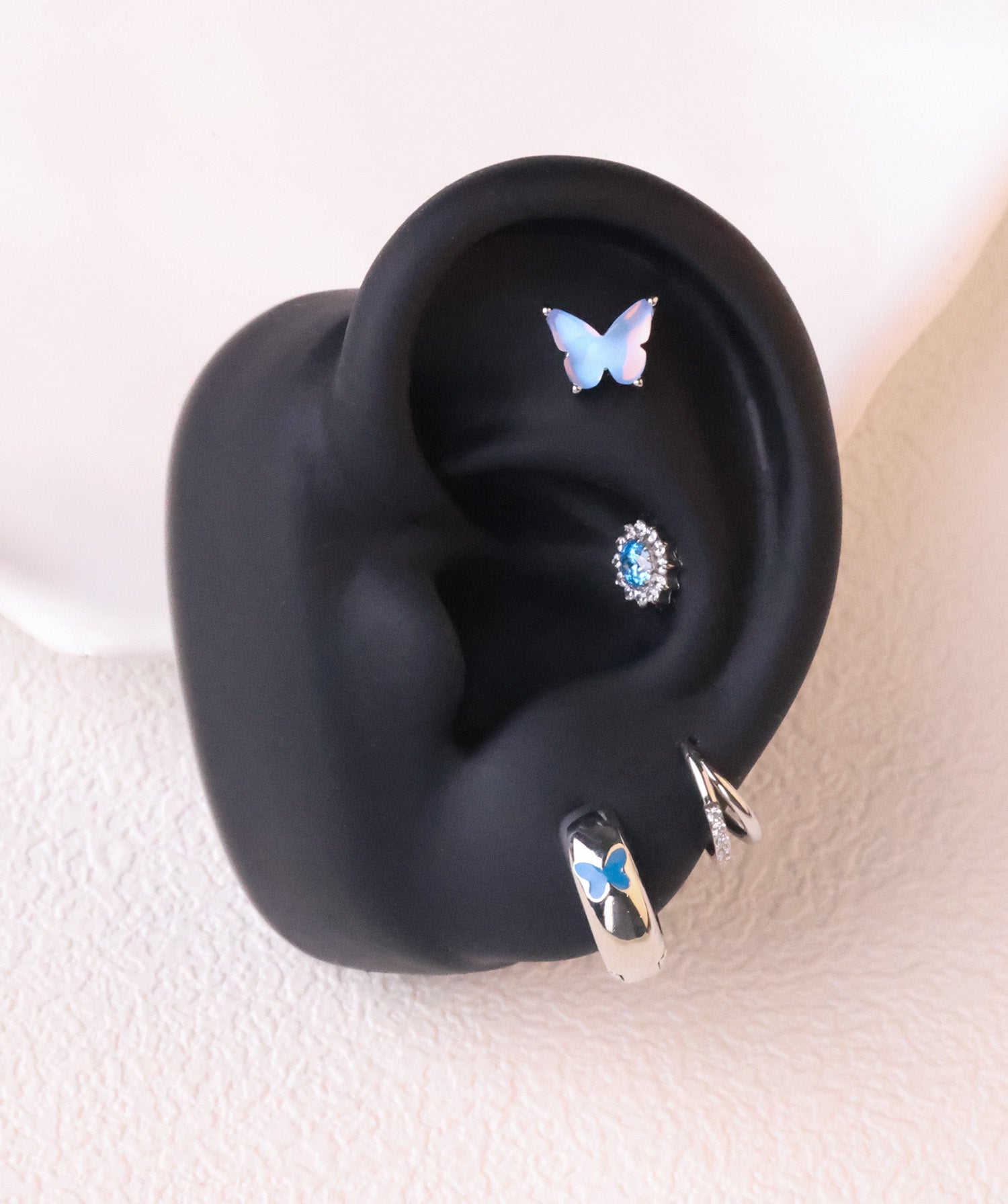 Charm Butterfly Flatback Stud