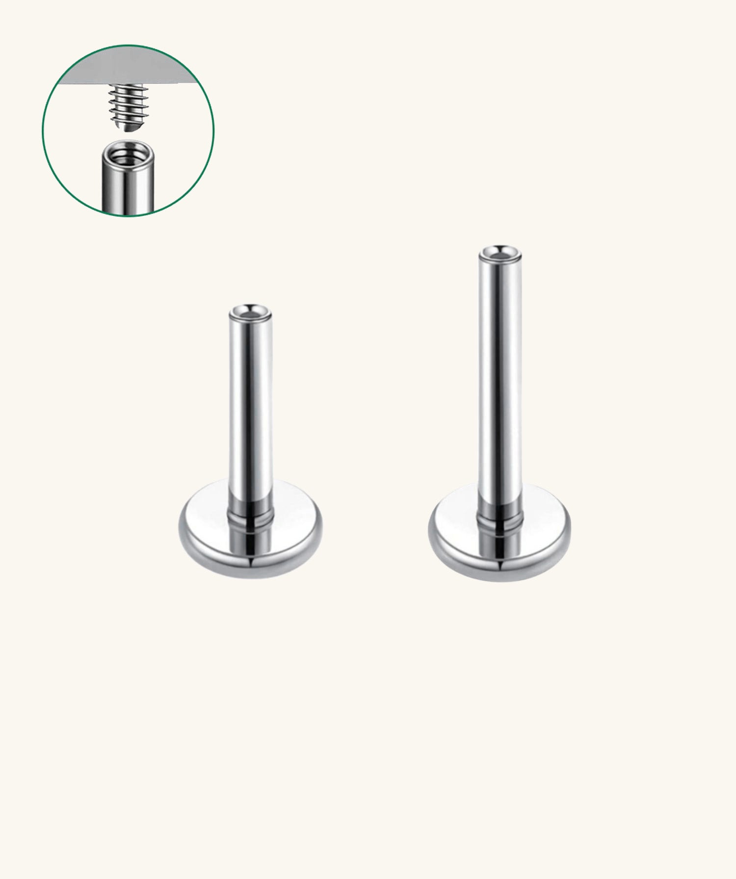 Internal Threaded Flat Back Post (Stainless Steel)