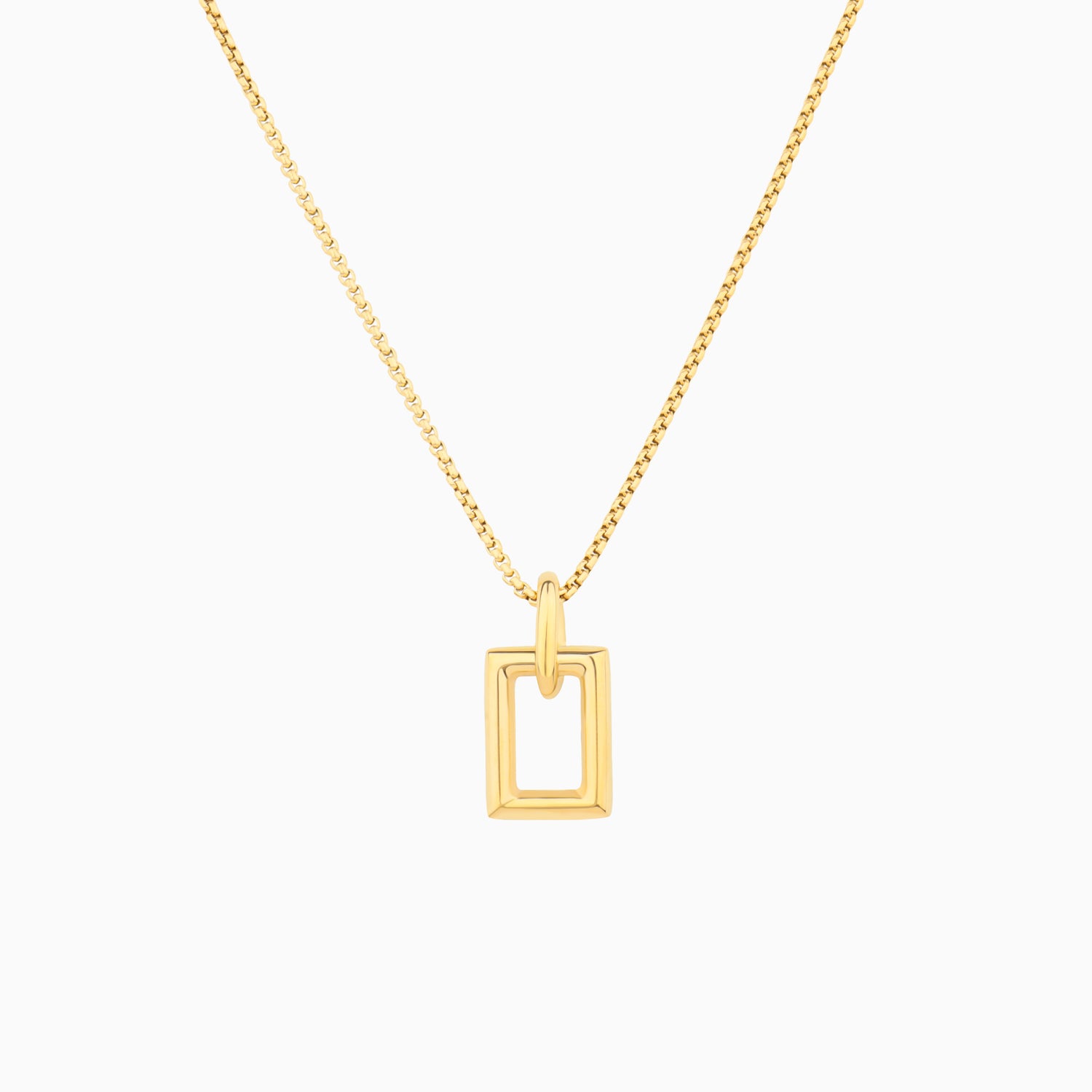 Rectangular Necklace - OhmoJewelry