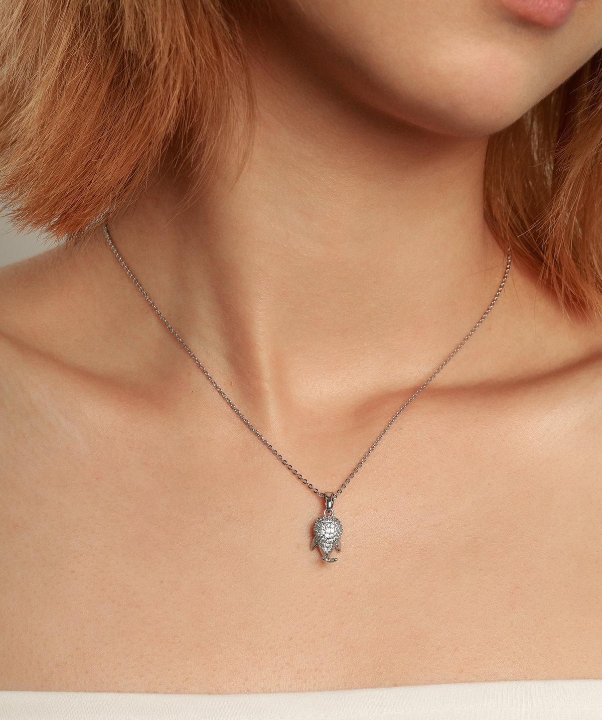 Fin & Glow Necklace - Brass - Oumo Jewelry