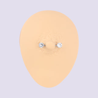 Basic Gem Nipples Ring - OhmoJewelry