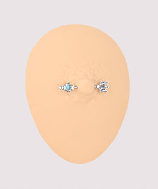 Turquoise Arrow Nipple Rings - OumoJewelry