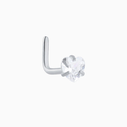 Love Nose Stud - OhmoJewelry