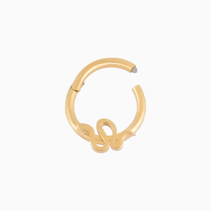 NR0096 Sexy Snake Clicker Hoop - OhmoJewelry