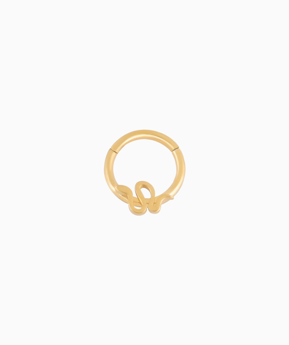Sexy Snake Clicker Hoop - Stainless Steel - Daith, Septum - Oumo Jewelry
