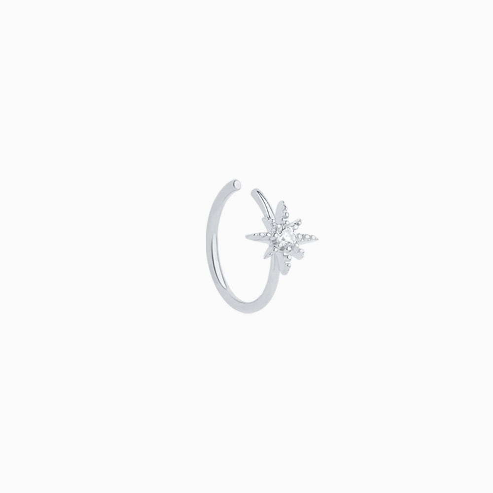 Eight-pointed Star Nose Hoop - Stainless Steel - Septum - Oumo Jewelry