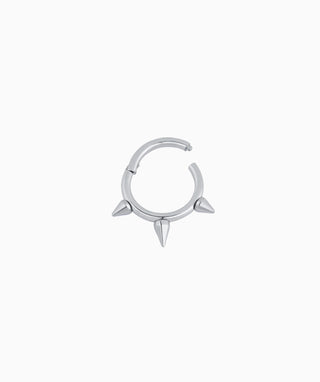 Titanium Rivet Clicker Hoop - OumoJewelry