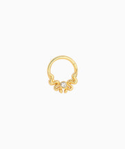 Double Snake Clicker Hoop - Stainless Steel - Daith, Septum - Oumo Jewelry