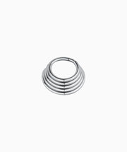 Titanium Five Circles Clicker Hoop - Titanium - Septum - Oumo Jewelry