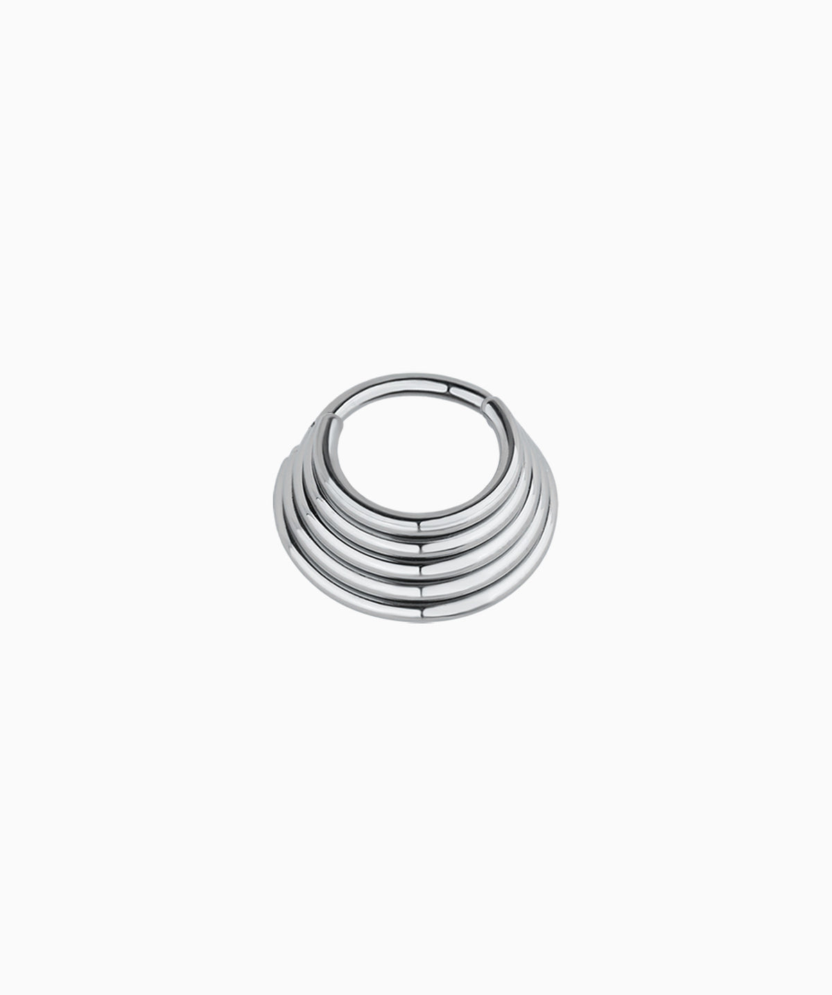 Titanium Five Circles Clicker Hoop - Titanium - Septum - Oumo Jewelry