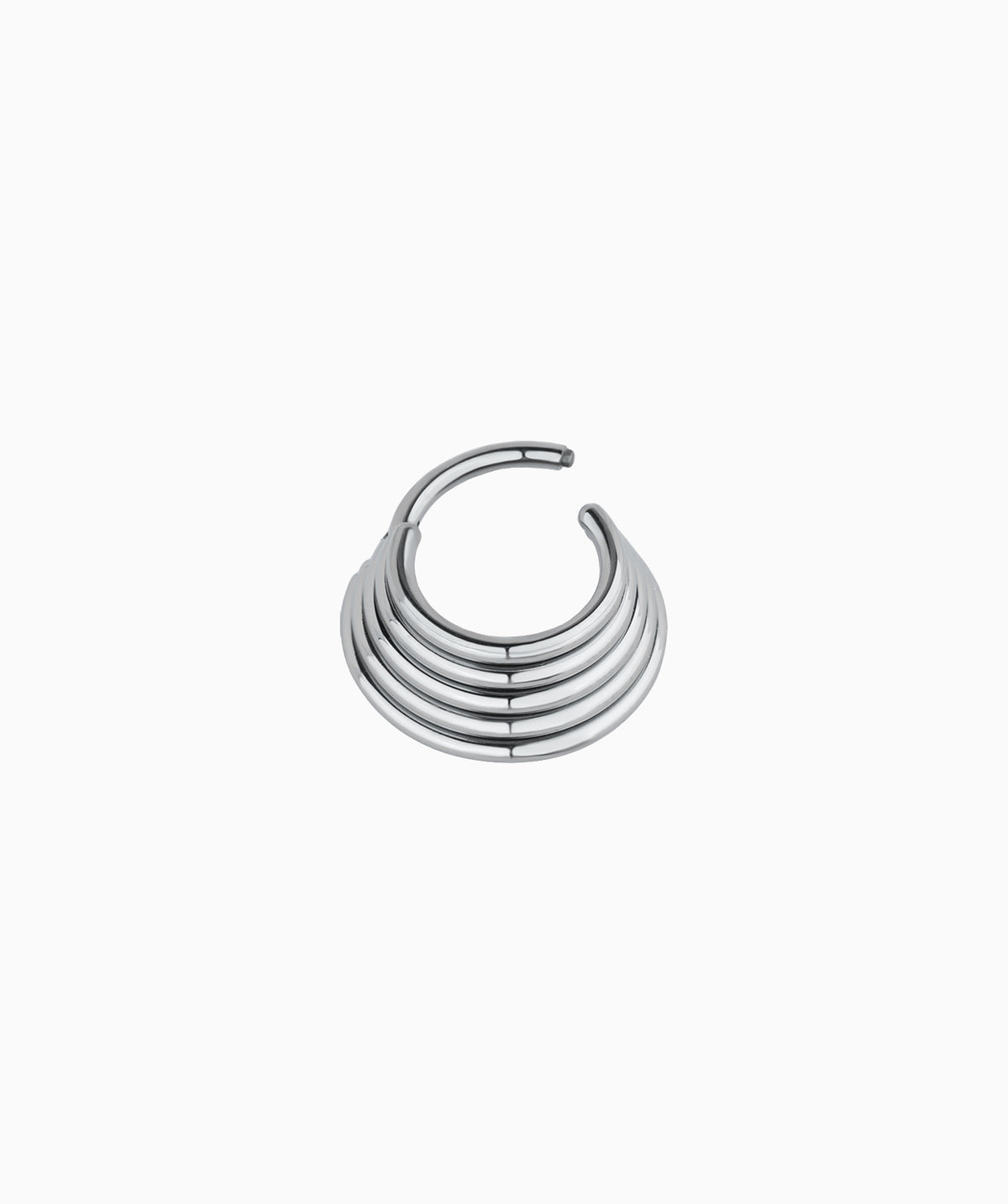 Titanium Five Circles Clicker Hoop - Titanium - Septum - Oumo Jewelry