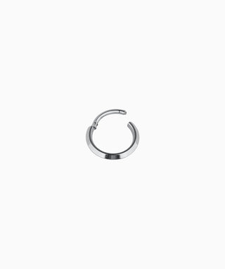 Titanium Minimalist Clicker Hoop - OumoJewelry
