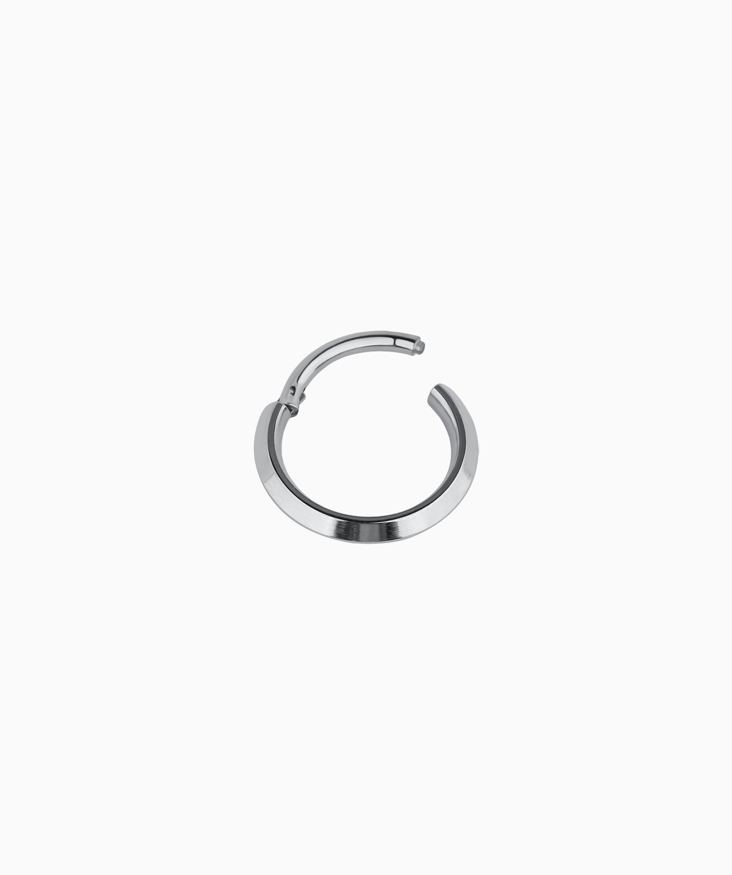 Titanium Minimalist Clicker Hoop