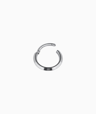 Titanium Minimalist Clicker Hoop - OumoJewelry