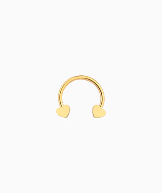 Heart Nose Hoop - OumoJewelry