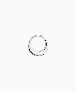 Titanium Bold Clicker Hoop - OumoJewelry