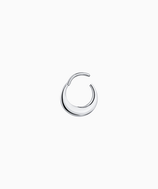 Titanium Bold Clicker Hoop - OumoJewelry