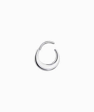 Titanium Bold Clicker Hoop - OumoJewelry