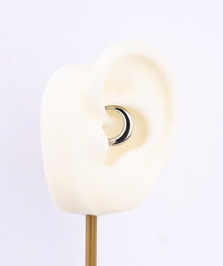Titanium Bold Clicker Hoop - OumoJewelry