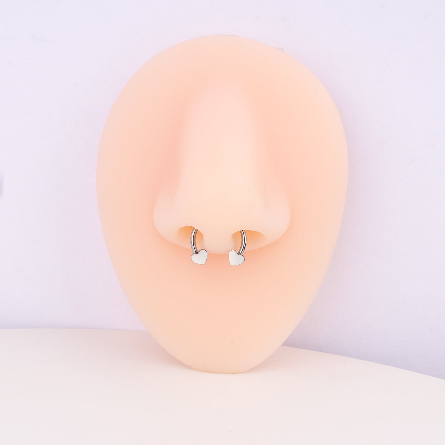 Heart Nose Hoop - OhmoJewelry