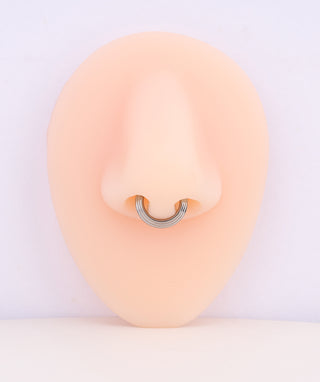 Titanium Basic Clicker Hoop - OumoJewelry