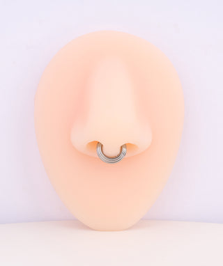Titanium Basic Clicker Hoop - OumoJewelry