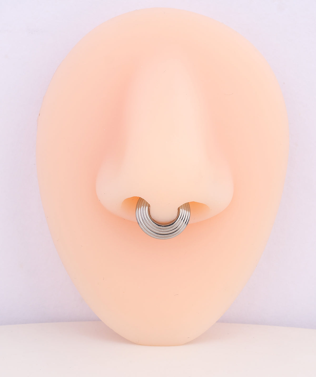 Titanium Five Circles Clicker Hoop - Titanium - Septum - Oumo Jewelry