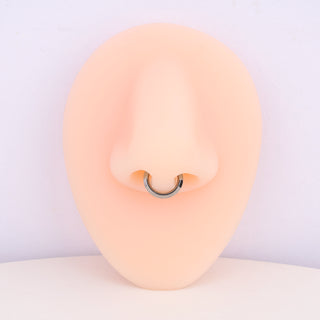Titanium Minimalist Clicker Hoop - OumoJewelry