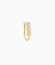 Star Glitter Nose Cuff - Brass - Oumo Jewelry