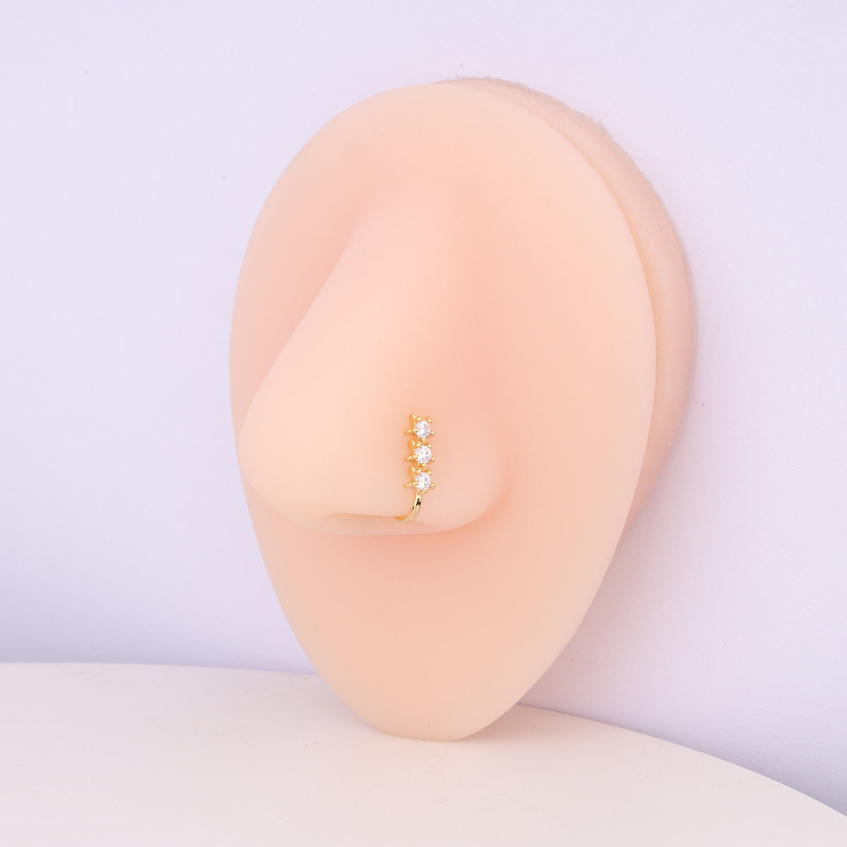 Star Glitter Nose Cuff - Brass - Oumo Jewelry