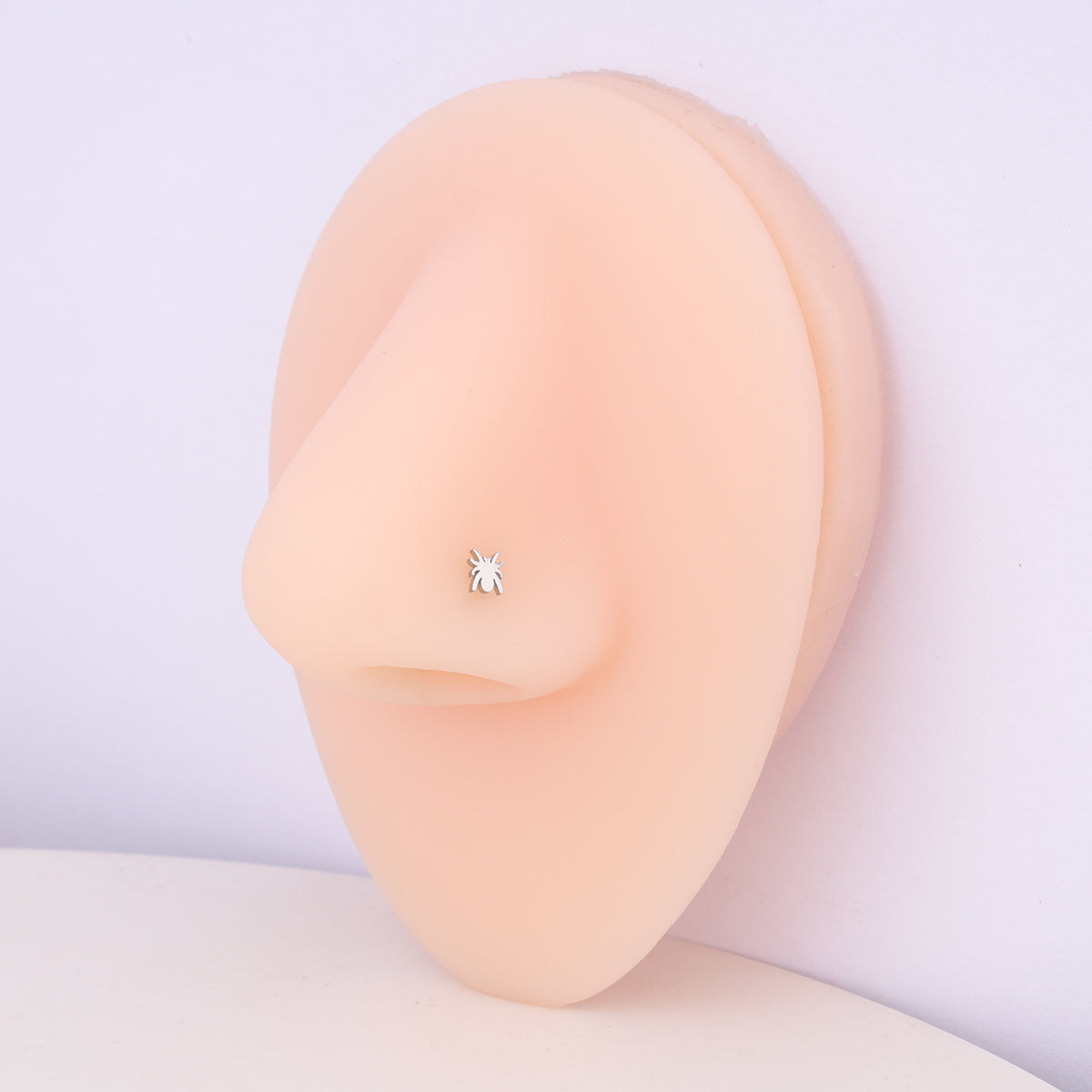 Spider Nose Stud - Stainless Steel - Nostril - Oumo Jewelry