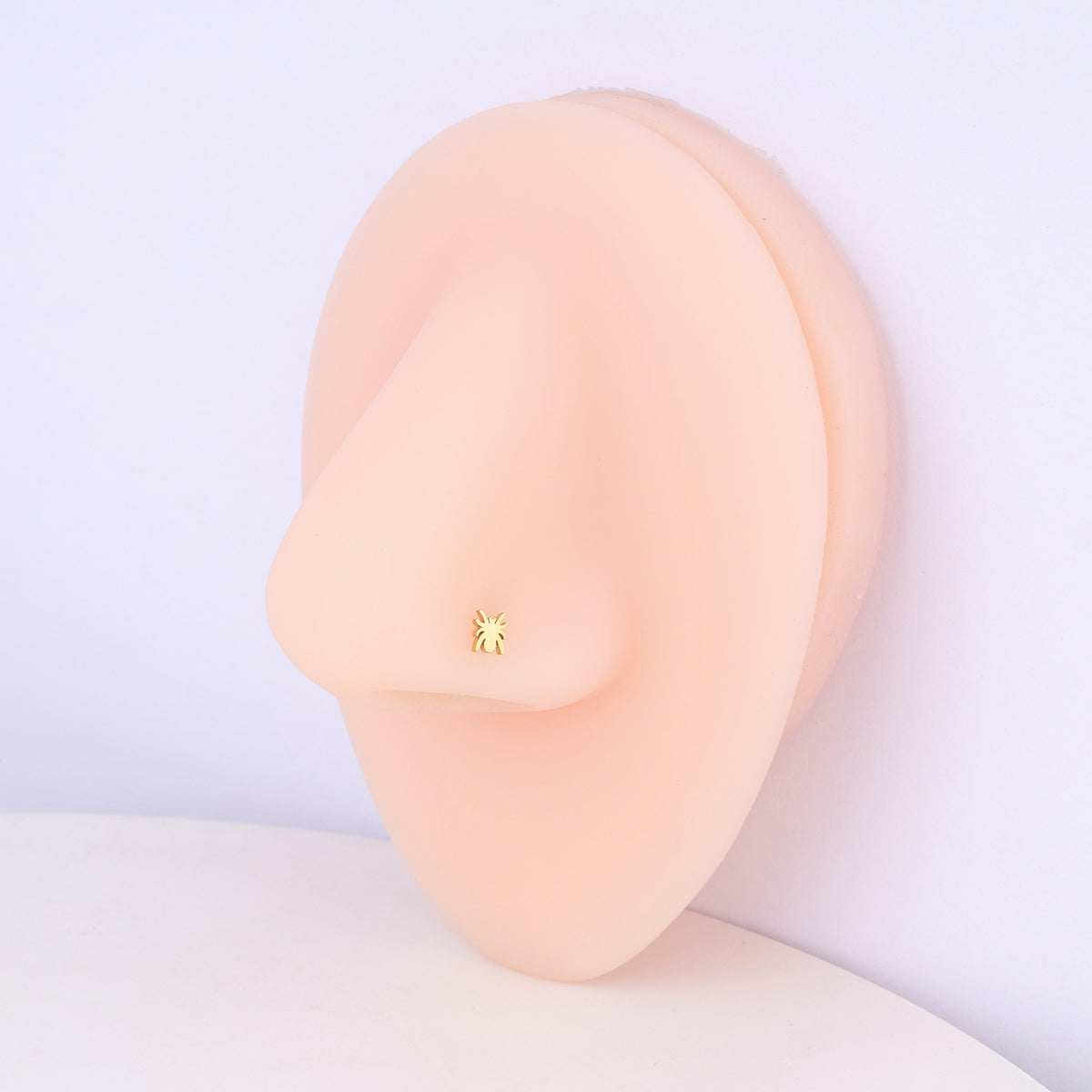 Spider Nose Stud - Stainless Steel - Nostril - Oumo Jewelry