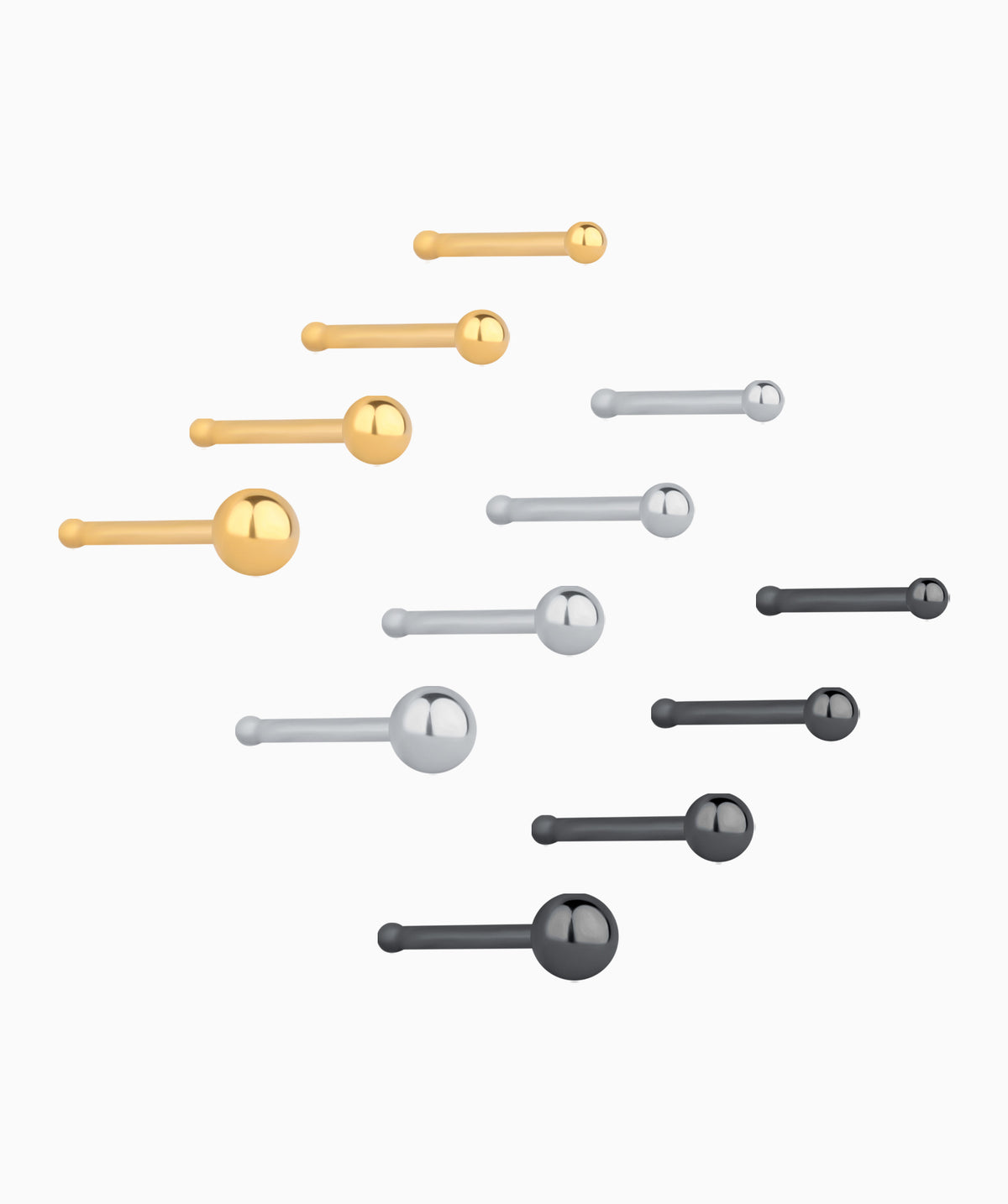 Basic Nose Stud - Stainless Steel - Nostril - Oumo Jewelry