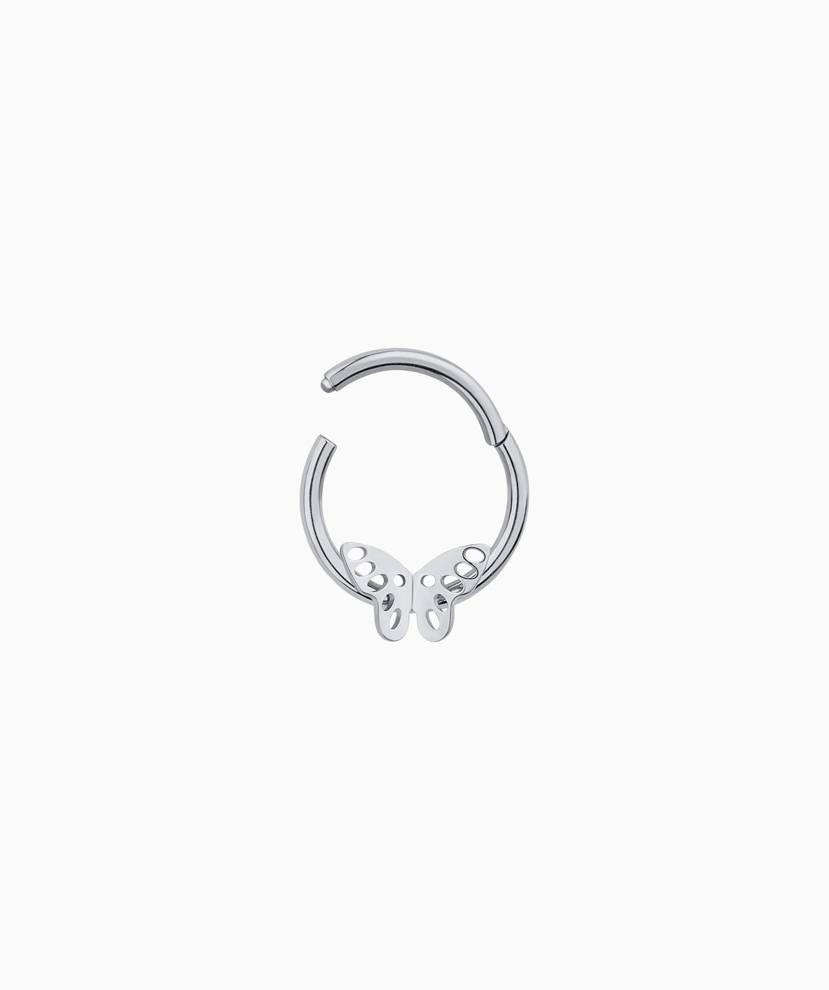 Titanium Butterfly Clicker Hoop - Titanium - Septum - Oumo Jewelry