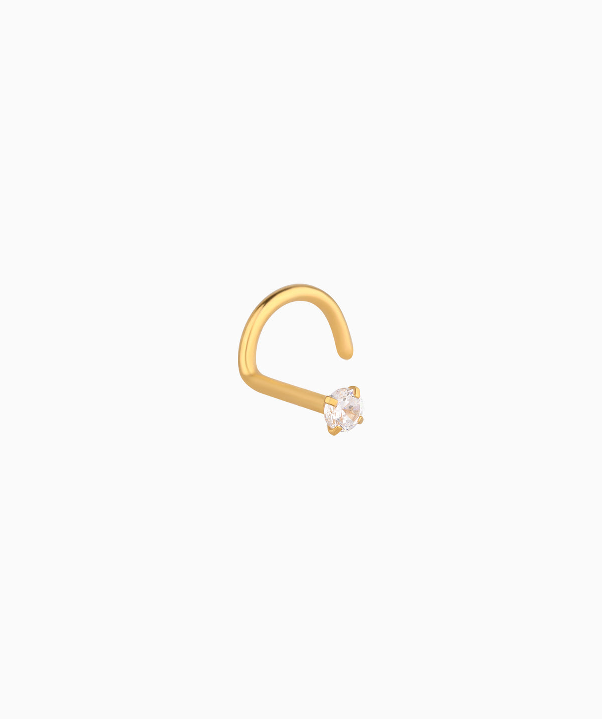 Basic Gemstone Nose Stud - Stainless Steel - Nostril - Oumo Jewelry