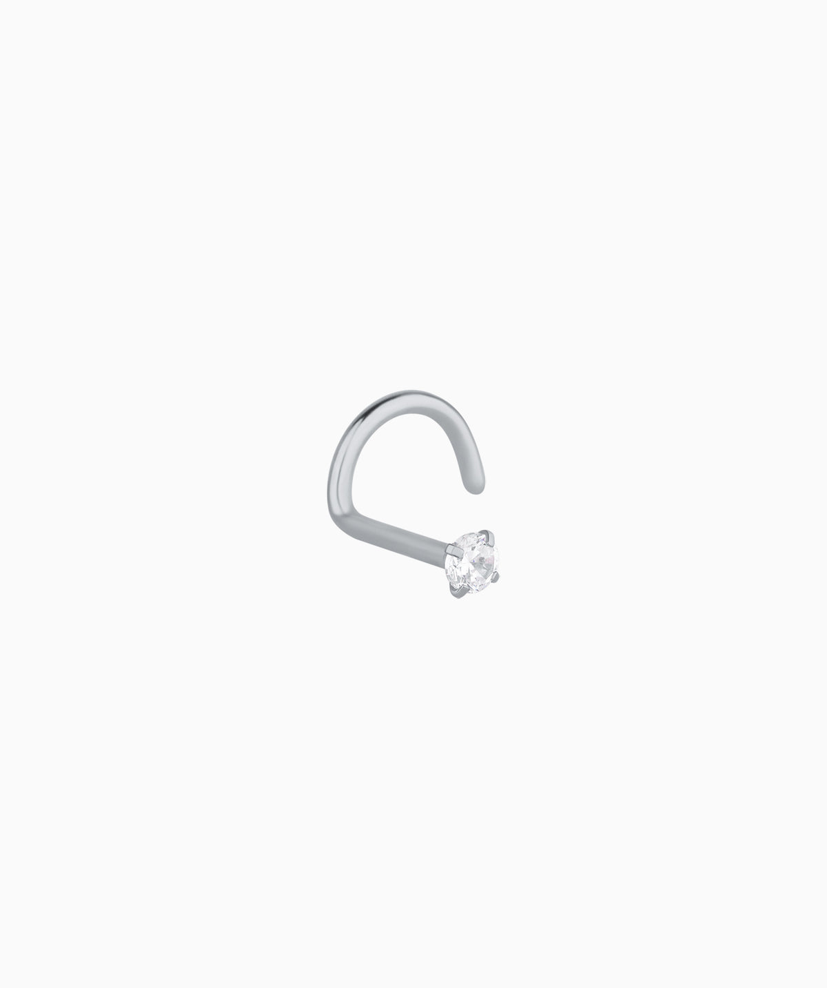 Basic Gemstone Nose Stud - Stainless Steel - Nostril - Oumo Jewelry
