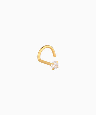 Basic Gemstone Nose Stud - OumoJewelry