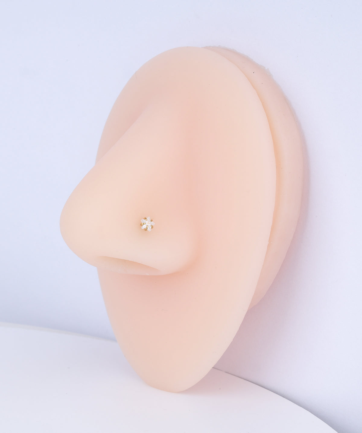 Shining Star Nose Stud - Stainless Steel - Nostril - Oumo Jewelry