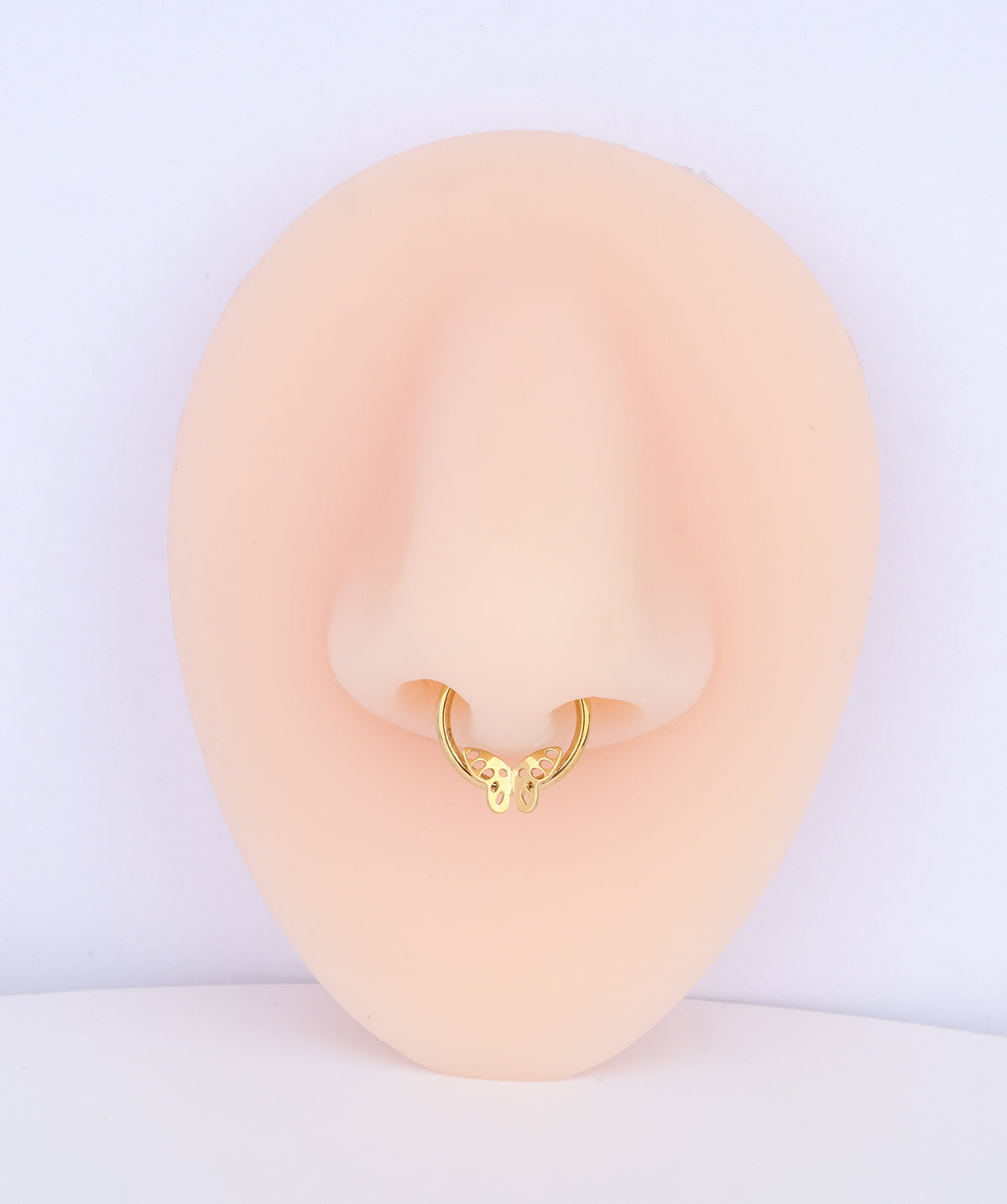 Titanium Butterfly Clicker Hoop - Titanium - Septum - Oumo Jewelry